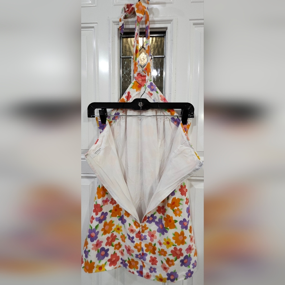 Peppermayo Floral Halter Mini Dress Women's Size 2 - Picture 5 of 8